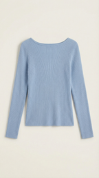 Ruth Cloud-Knit Long Sleeve Top
