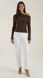 Shirley Asymmetric Knit Top