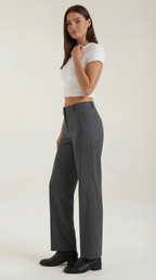 Dorothy Pleated Straight-Cut Trousers