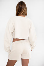Momo Plush Fleece Casual High Waist Shorts