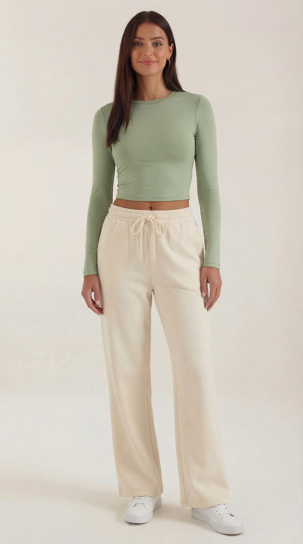 Karen Long-Sleeve Crop Top