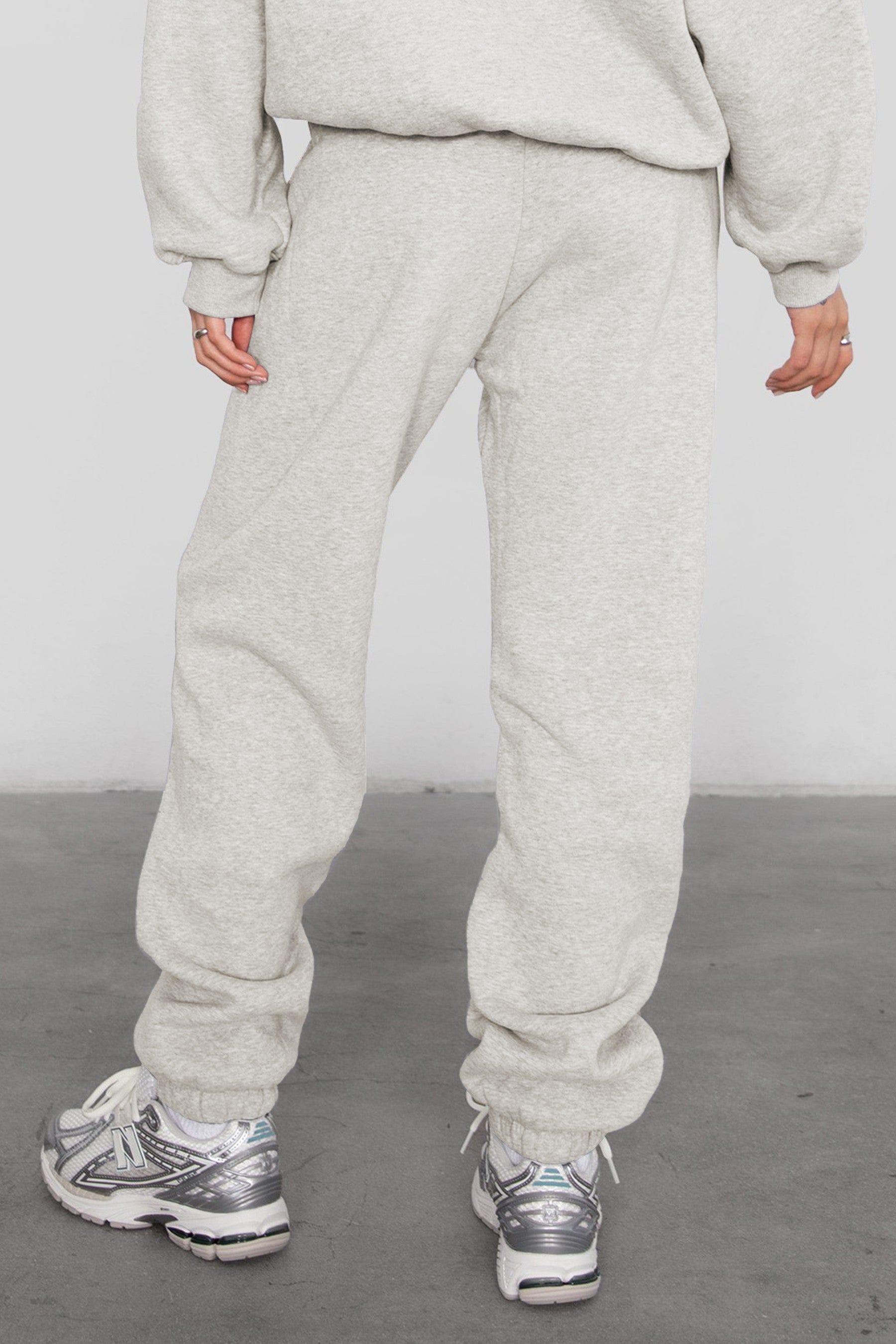 DOVE Plush Fleece High Waist Sweatpants