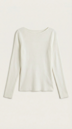 Ruth Cloud-Knit Long Sleeve Top