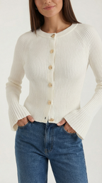 Betty Button-Up Knit Top