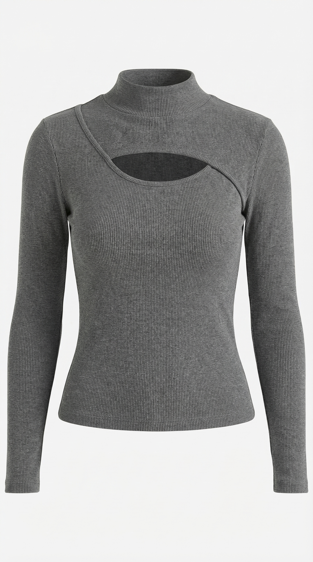 Barbara Chic Cutout Long-Sleeve Knit Top