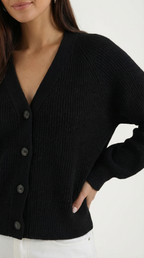 Jessica V-Neck Buttoned Cardigan