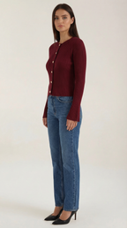 Betty Button-Up Knit Top
