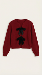 Cynthia Bow-Tie Knit Top