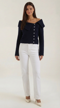 Sarah Asymmetrical Knitted Top