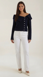 Sarah Asymmetrical Knitted Top