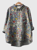 Valeria™ - Floral Print Chiffon Blouse for Everyday Wear