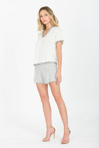 Fray Pleat Short