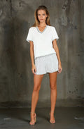 Fray Pleat Short