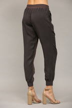Mixed Media Drawstring Jogger