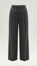 Dorothy Pleated Straight-Cut Trousers