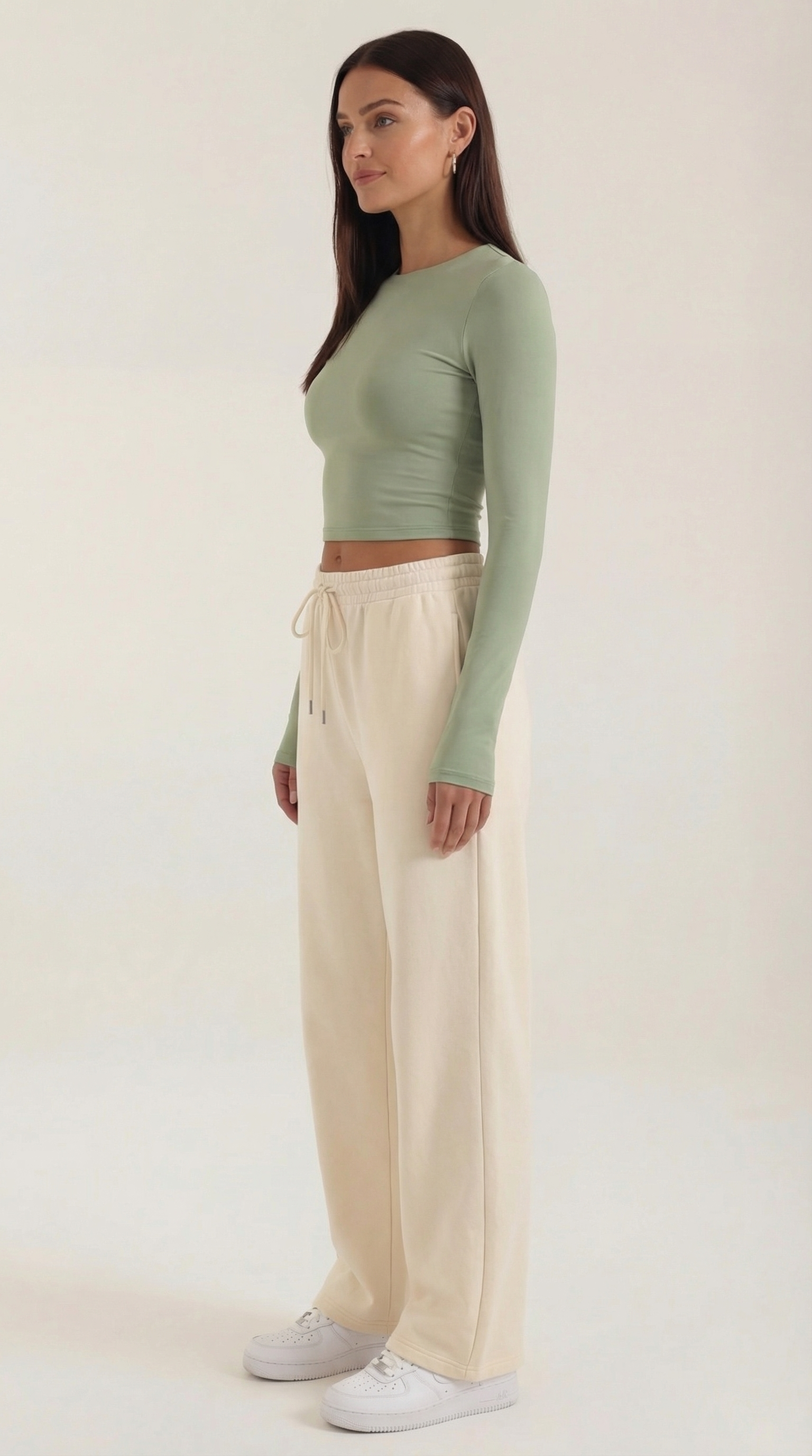 Karen Long-Sleeve Crop Top