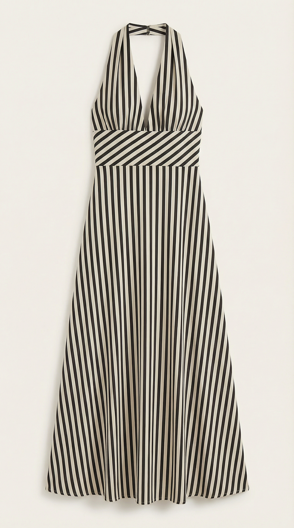 Sandra Striped V-neck Maxi Dress