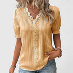 Avienne | Chic V-Neck Blouse for Any Occasion