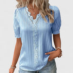 Avienne | Chic V-Neck Blouse for Any Occasion