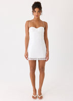Aloura Lace Mini Dress - White