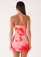 Callistae Mini Dress - Sunburnt Petal