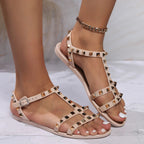 Ebony Women's Flat Sandals - Chic Style for Every Occasion