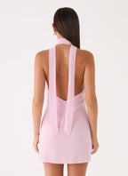 Float Away Mini Dress - Pink