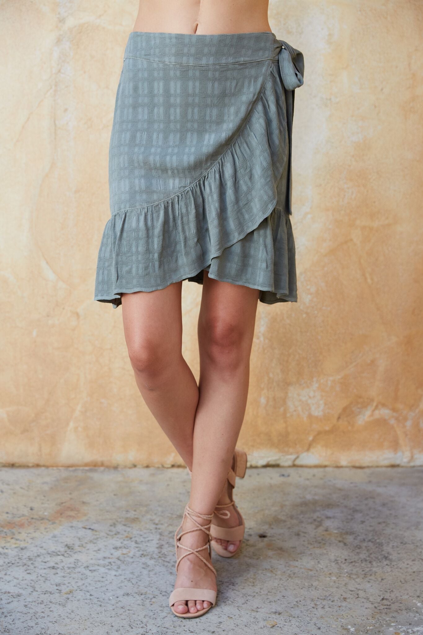 Ruffle Wrap Skirt