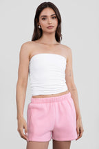 Momo Plush Fleece Casual High Waist Shorts