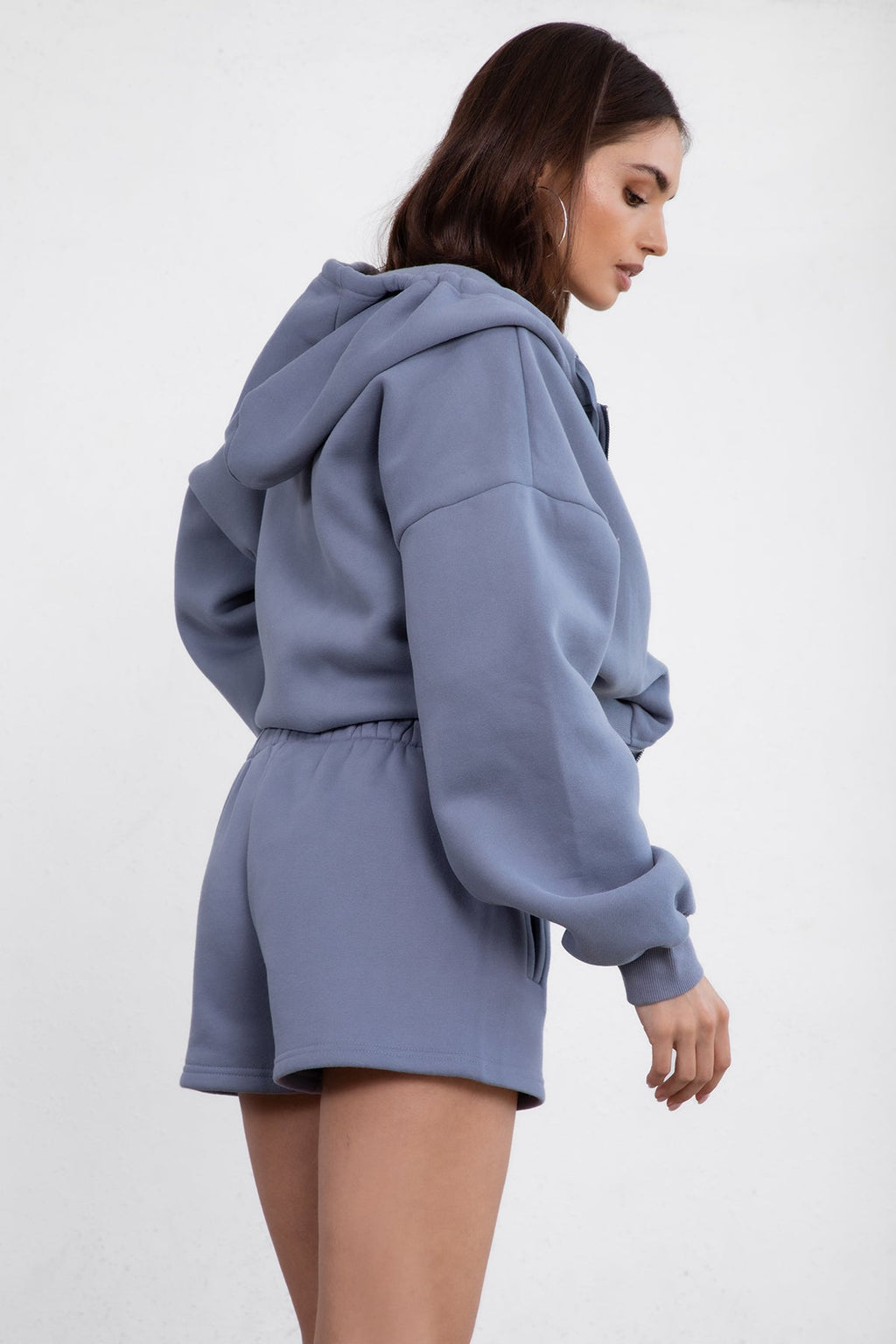 Momo Plush Fleece Casual High Waist Shorts