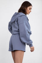 Momo Plush Fleece Casual High Waist Shorts