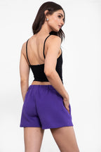 Momo Plush Fleece Casual High Waist Shorts