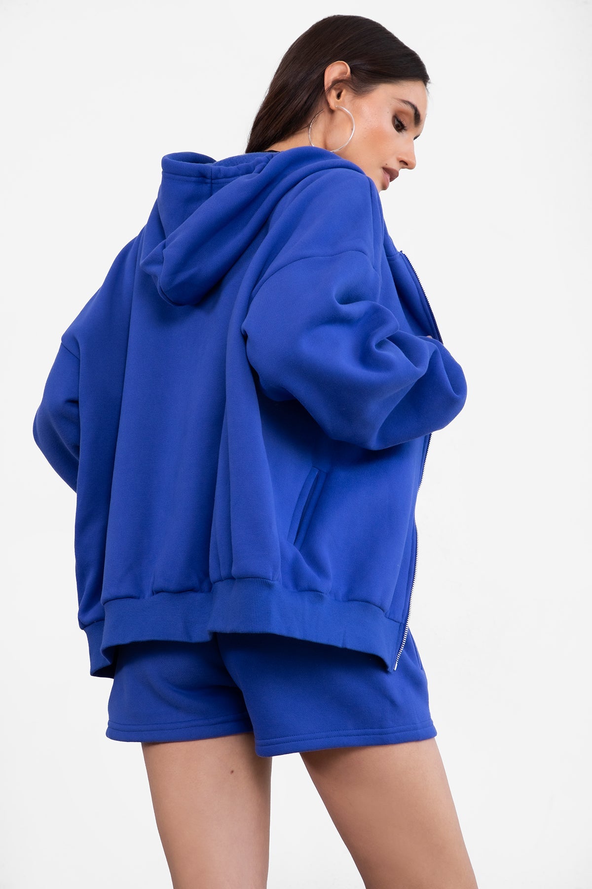 Momo Plush Fleece Casual High Waist Shorts