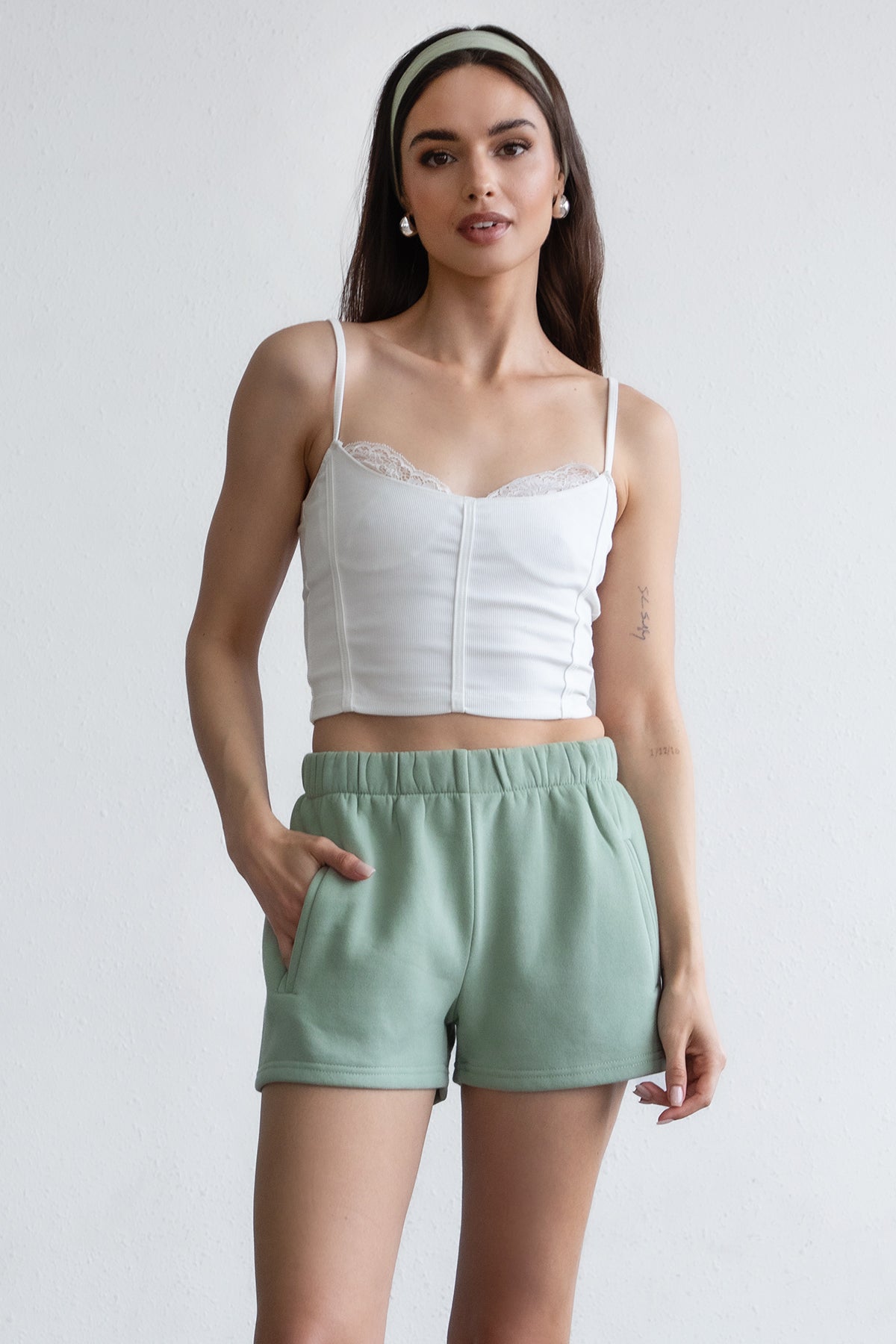 Momo Plush Fleece Casual High Waist Shorts