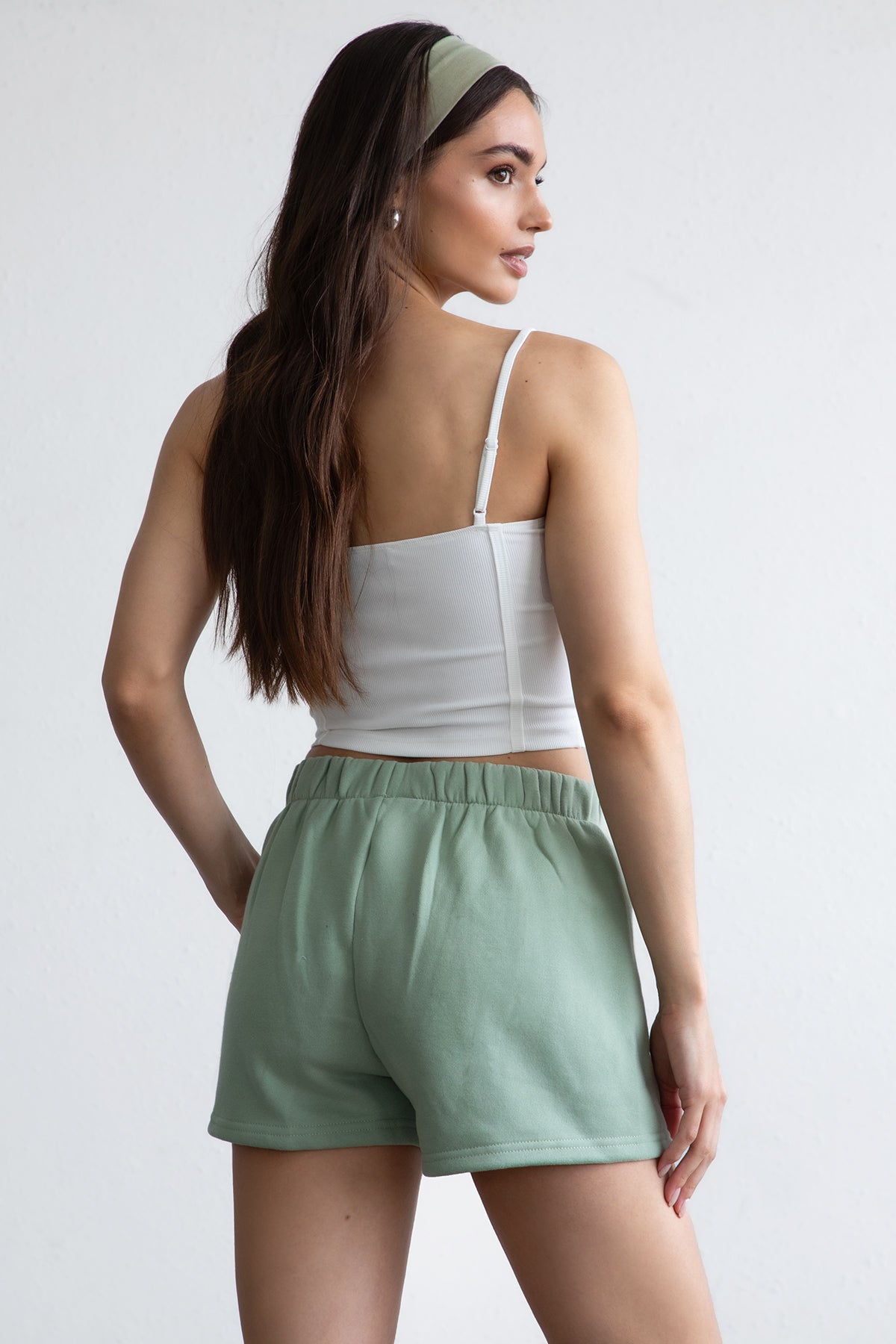 Momo Plush Fleece Casual High Waist Shorts