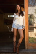 Bunbun Gingham Elasticated Shorts