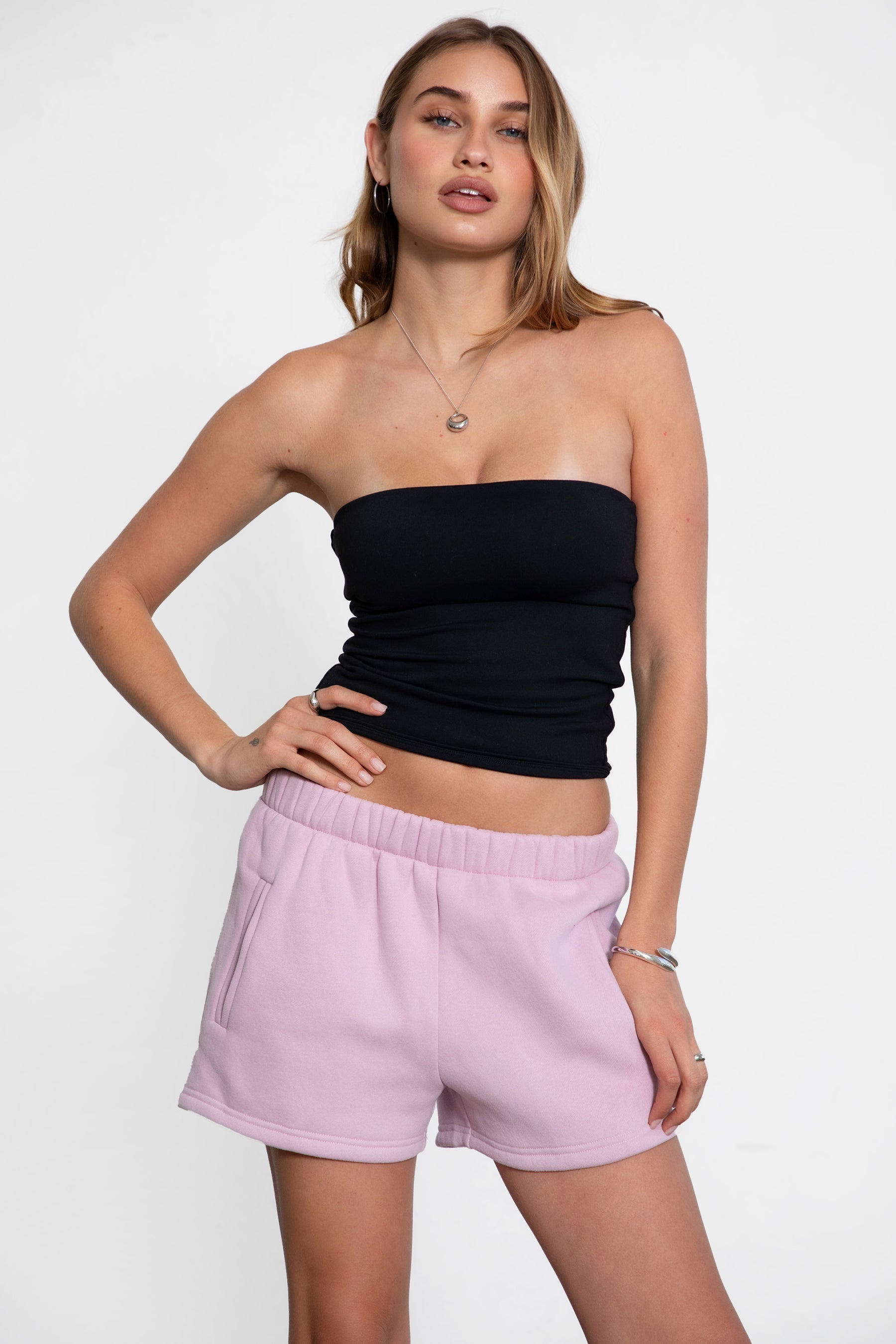 Momo Plush Fleece Casual High Waist Shorts