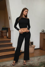 SORA Fold Over Straight Leg Leggings