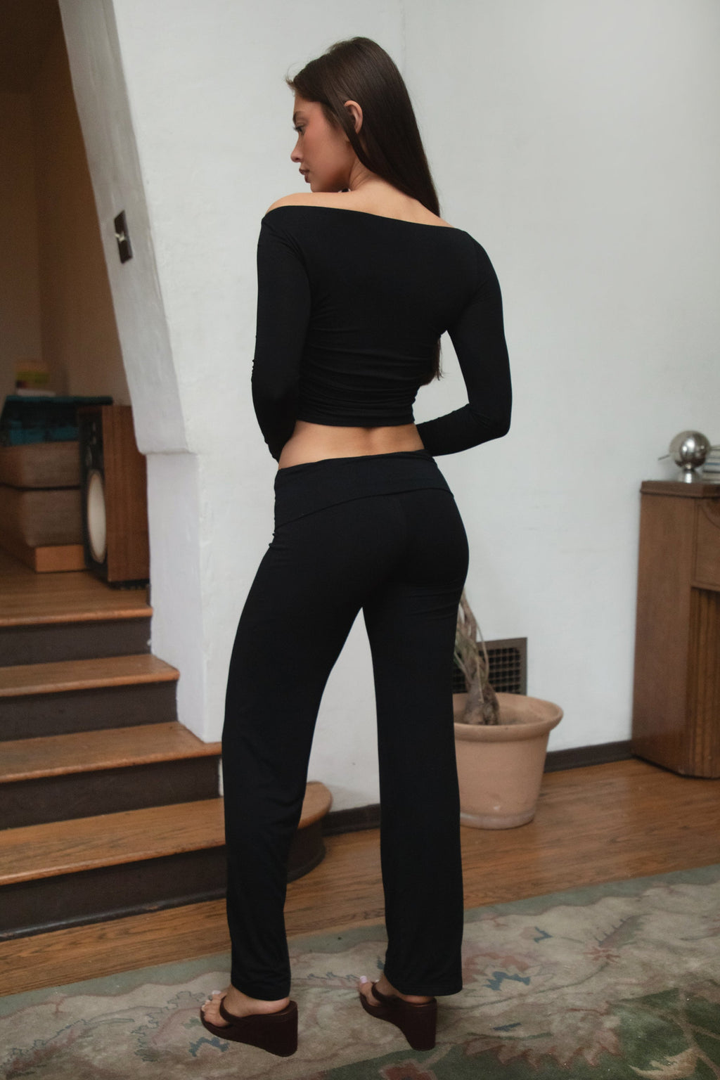 SORA Fold Over Straight Leg Leggings