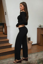 SORA Fold Over Straight Leg Leggings