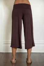SORA Fold Over Low Rise Wide Leg Leggings