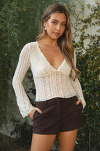 VELDEN Tailored Mid Rise Micro Shorts