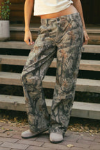 WILDWOOD Low Rise Camo Wood Carpenter Pants