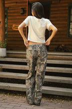 WILDWOOD Low Rise Camo Wood Carpenter Pants