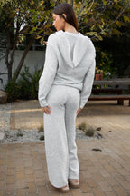 MALORA Sweater Knit Wide Leg Lounge Pants