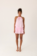 Parade Halter Mini Dress - Pink