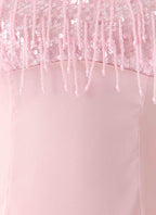 Siren Sequin Beaded Mini Dress - Pink
