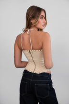 CLEMENTINE Embroidered Corset Top