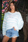 ROMY Rodeo Girl Stripe Knit Sweater