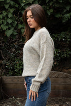 SELYNA Classic Crew Neckline Pullover Knit Sweater